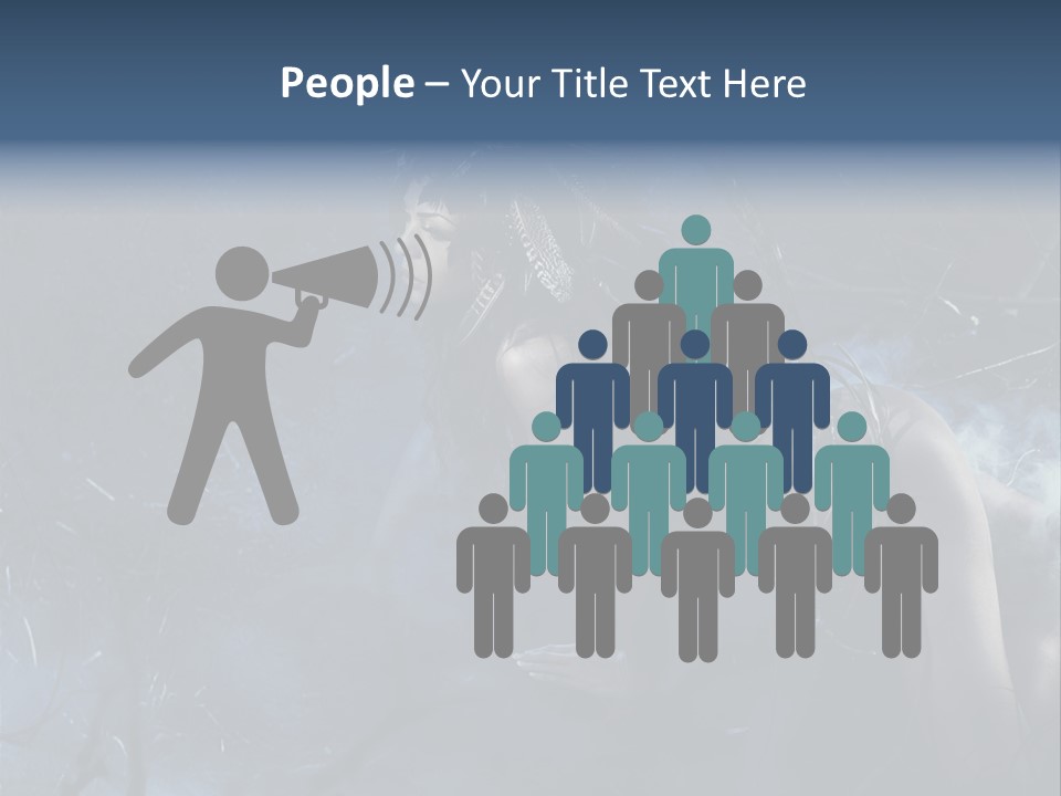 Colorful Fall Model PowerPoint Template