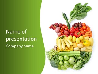 Colorful Broccoli Vegetable PowerPoint Template