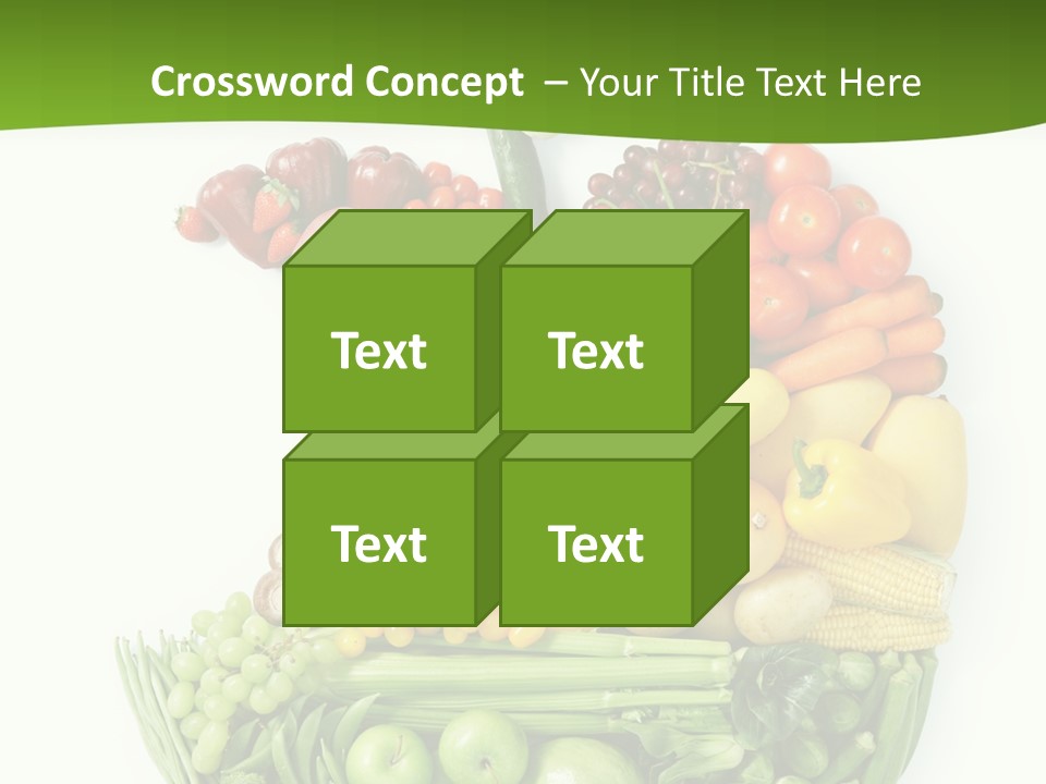 Colorful Broccoli Vegetable PowerPoint Template