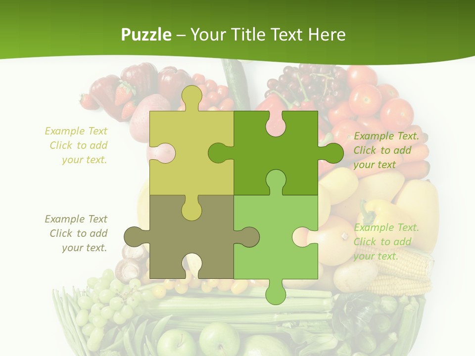 Colorful Broccoli Vegetable PowerPoint Template