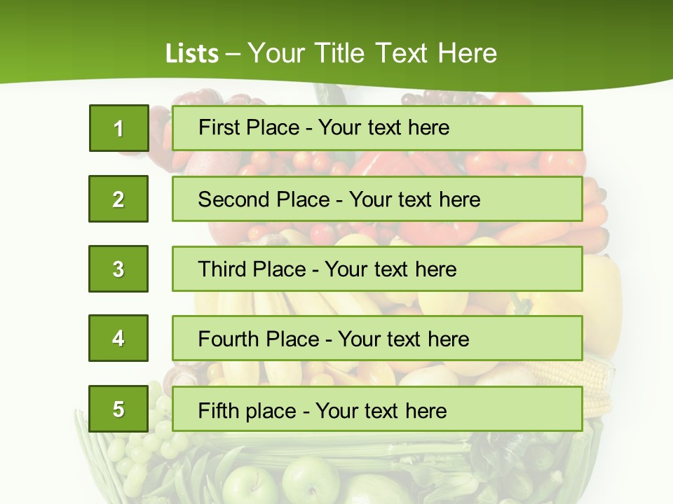 Colorful Broccoli Vegetable PowerPoint Template