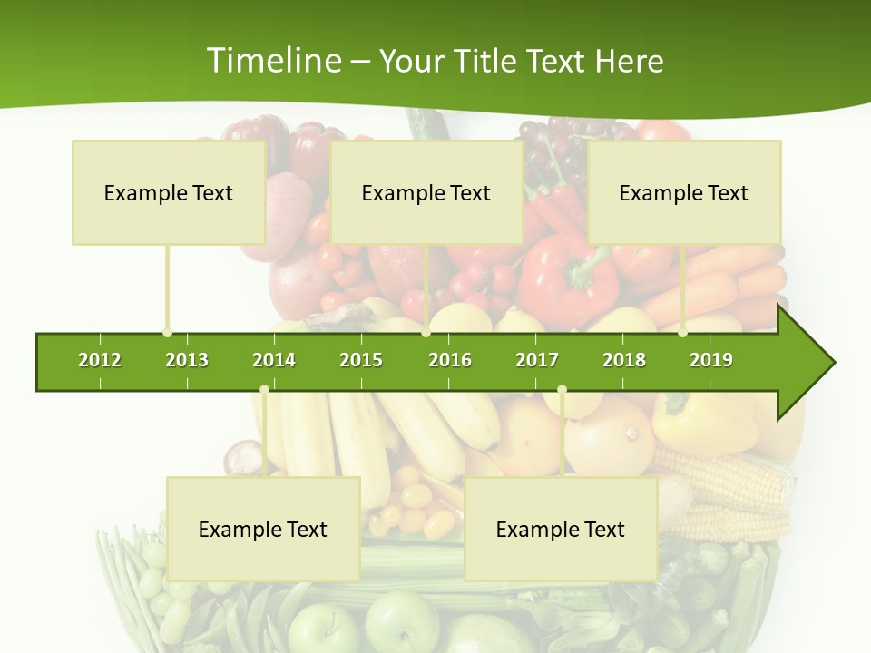 Colorful Broccoli Vegetable PowerPoint Template