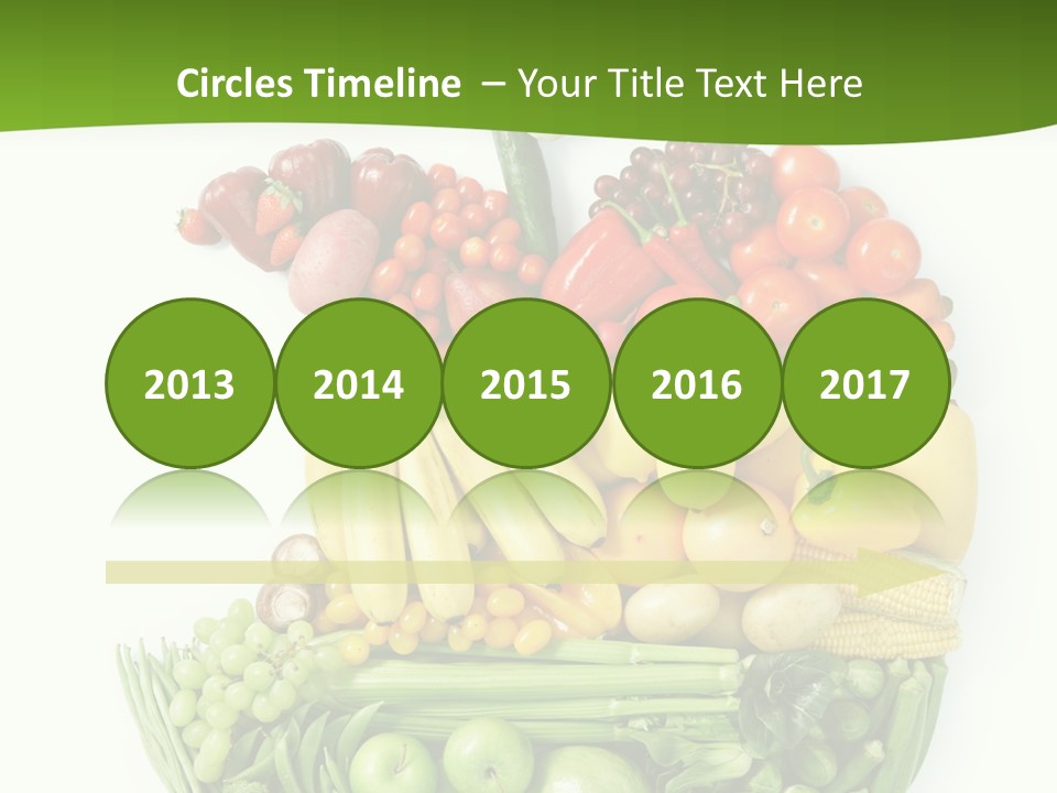 Colorful Broccoli Vegetable PowerPoint Template