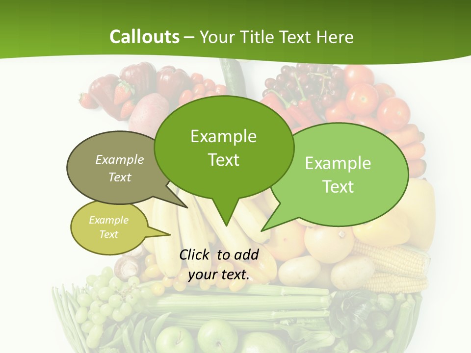 Colorful Broccoli Vegetable PowerPoint Template