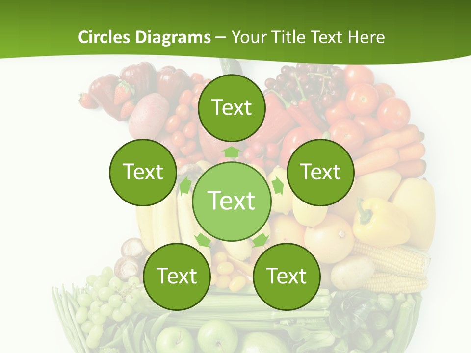 Colorful Broccoli Vegetable PowerPoint Template