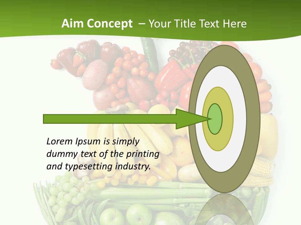 Colorful Broccoli Vegetable PowerPoint Template