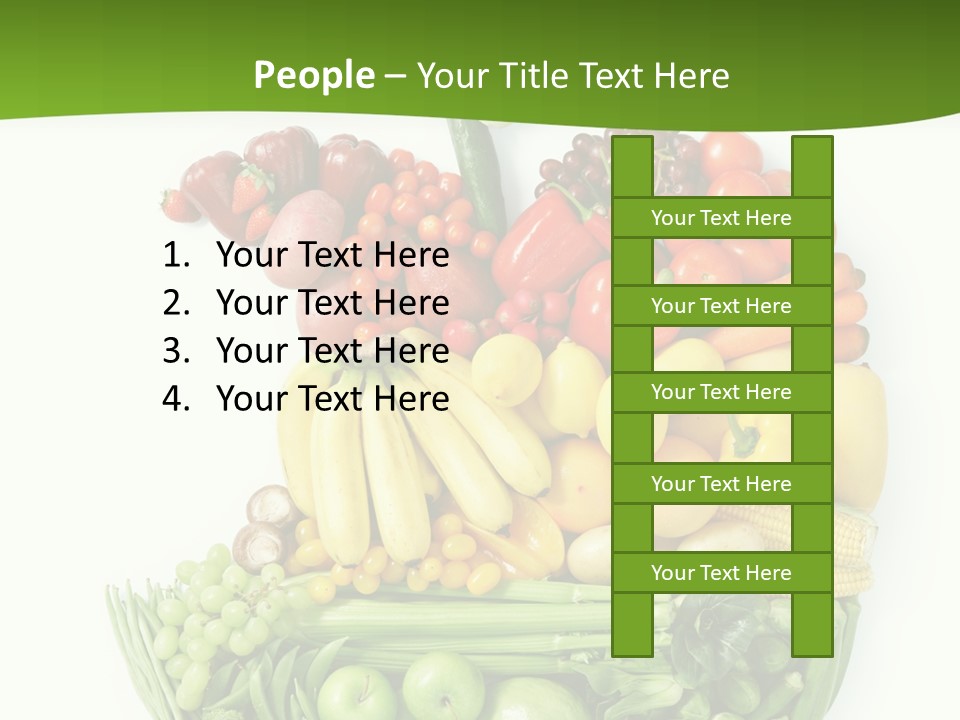 Colorful Broccoli Vegetable PowerPoint Template