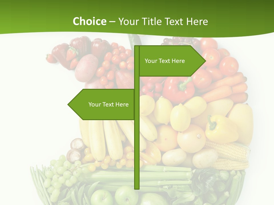 Colorful Broccoli Vegetable PowerPoint Template