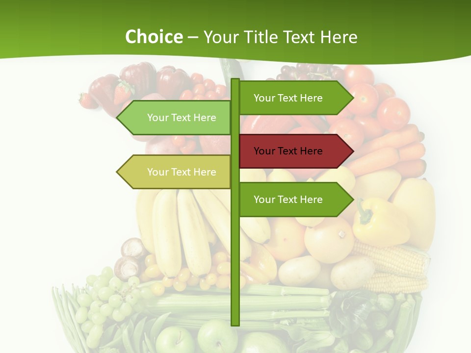 Colorful Broccoli Vegetable PowerPoint Template