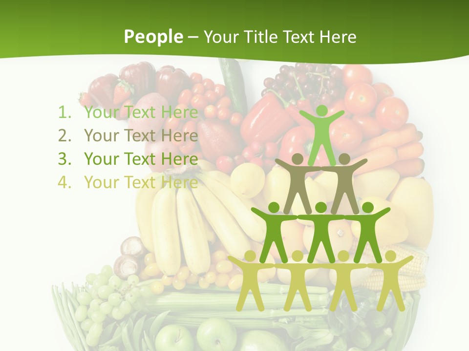 Colorful Broccoli Vegetable PowerPoint Template