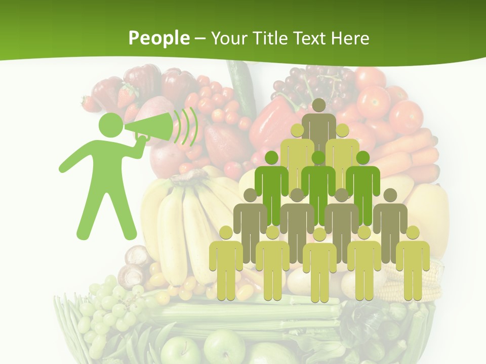 Colorful Broccoli Vegetable PowerPoint Template