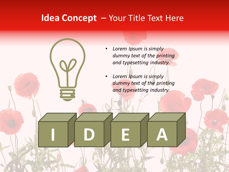 Beauty Green Decorative PowerPoint Template