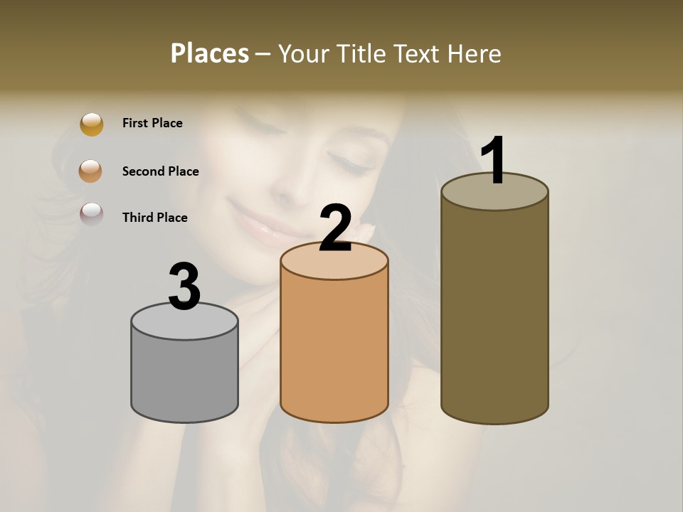 Face Brown Beautiful PowerPoint Template