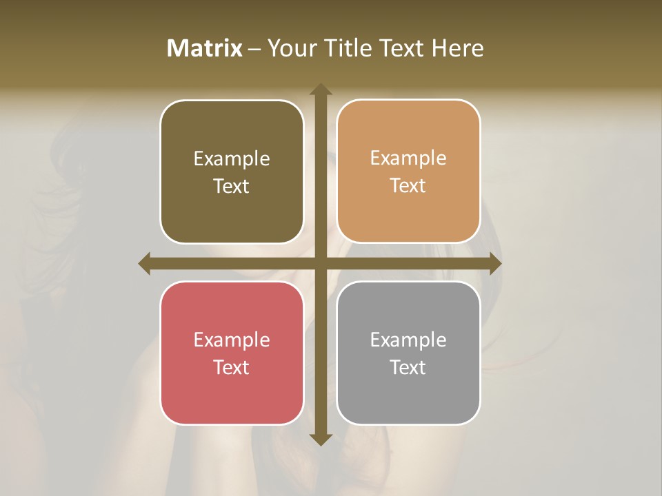 Face Brown Beautiful PowerPoint Template