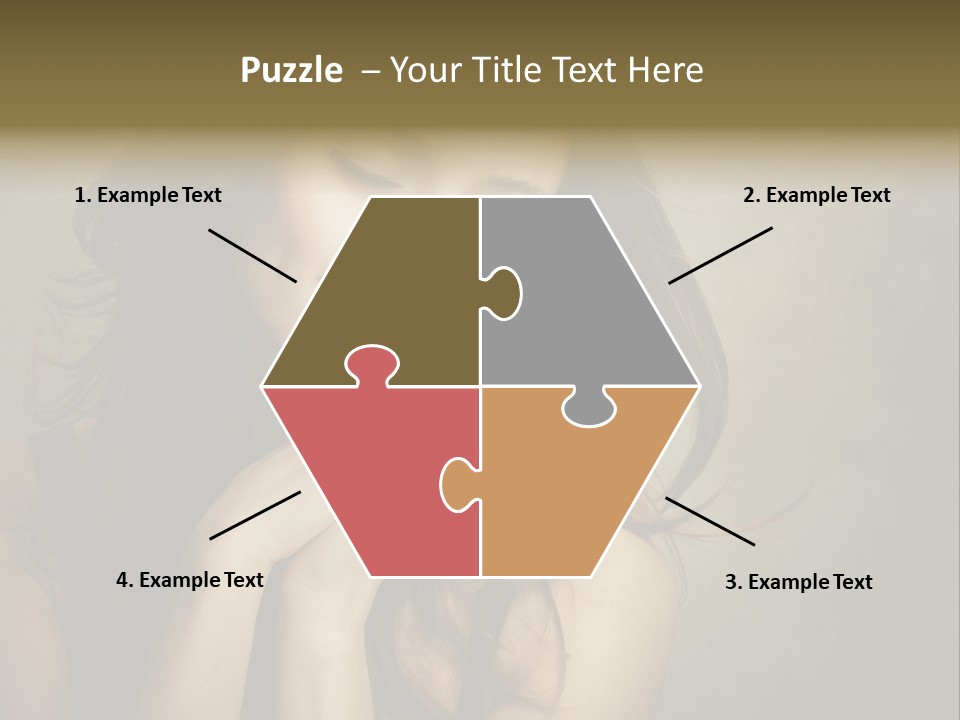 Face Brown Beautiful PowerPoint Template