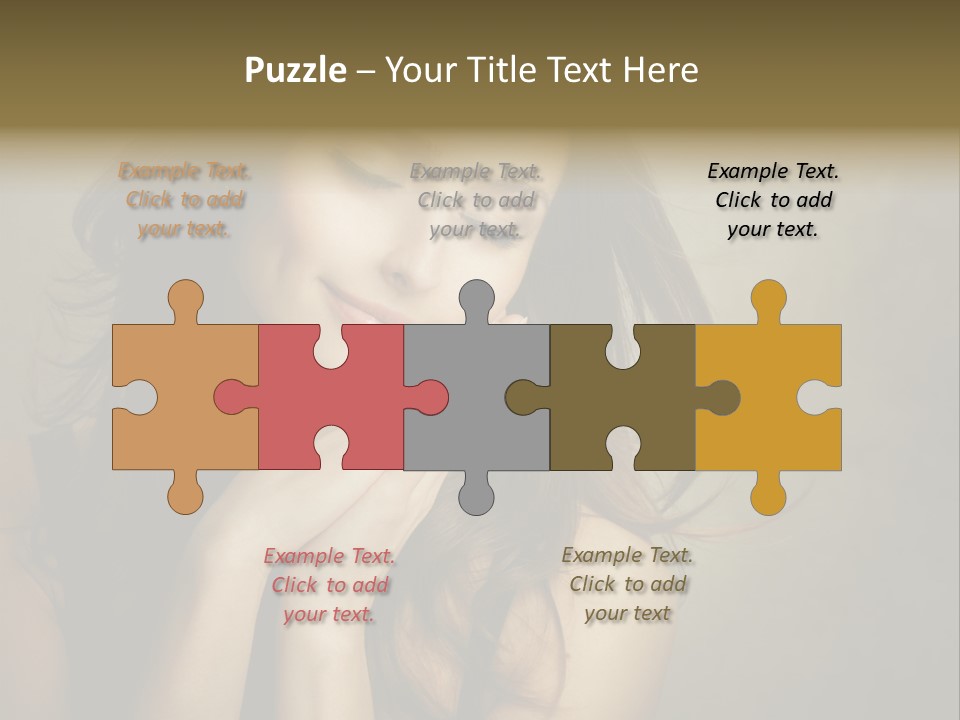 Face Brown Beautiful PowerPoint Template