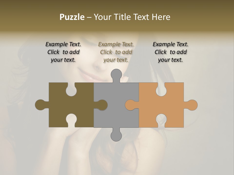 Face Brown Beautiful PowerPoint Template