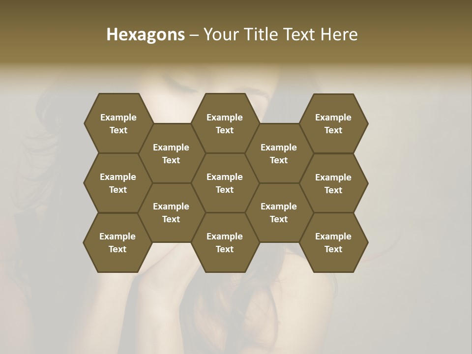 Face Brown Beautiful PowerPoint Template