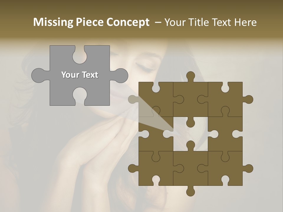 Face Brown Beautiful PowerPoint Template