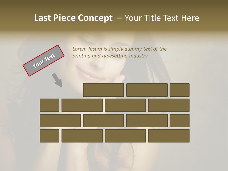 Face Brown Beautiful PowerPoint Template