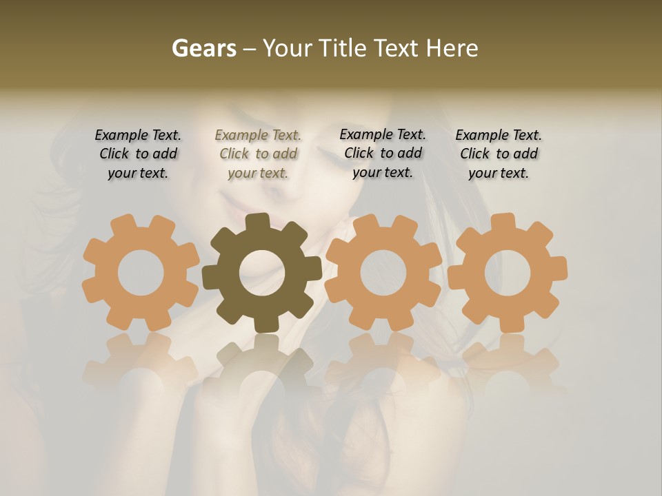 Face Brown Beautiful PowerPoint Template