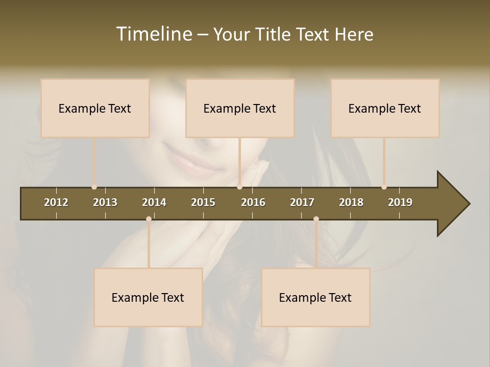 Face Brown Beautiful PowerPoint Template