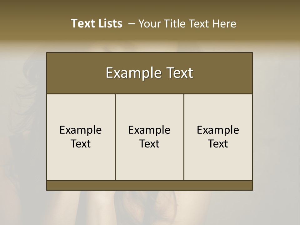 Face Brown Beautiful PowerPoint Template