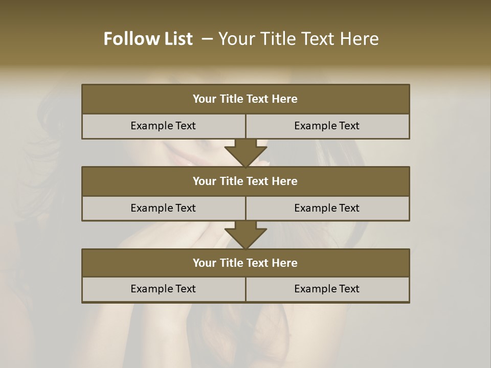 Face Brown Beautiful PowerPoint Template