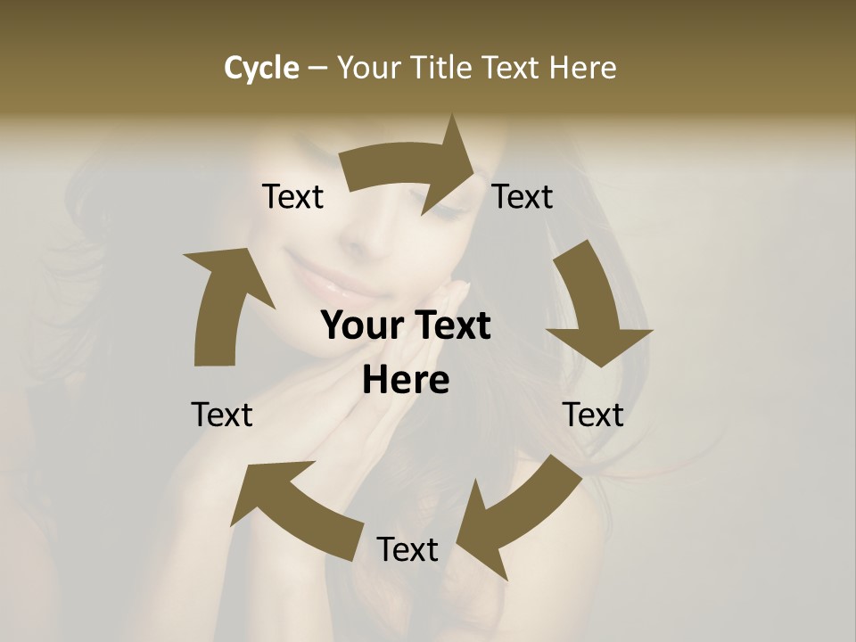 Face Brown Beautiful PowerPoint Template