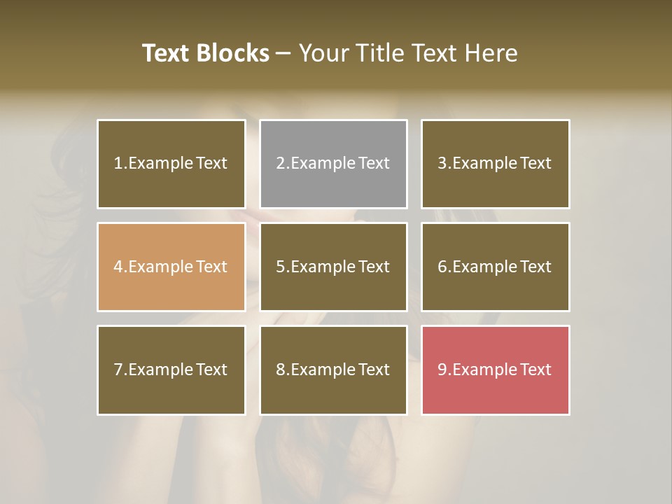 Face Brown Beautiful PowerPoint Template