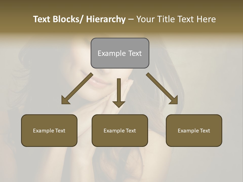 Face Brown Beautiful PowerPoint Template