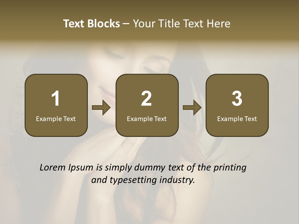 Face Brown Beautiful PowerPoint Template