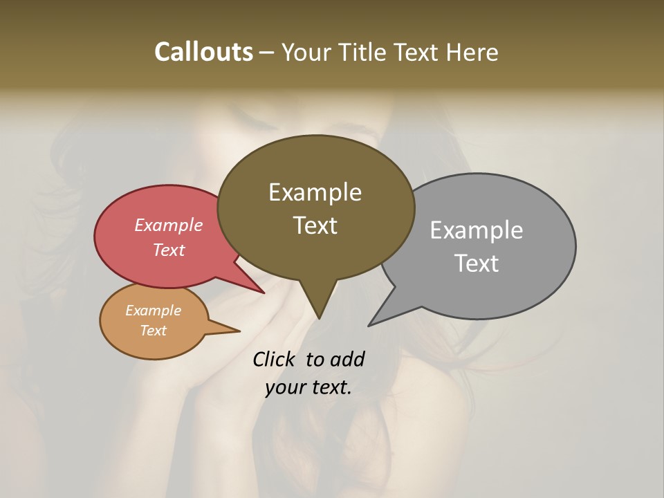 Face Brown Beautiful PowerPoint Template