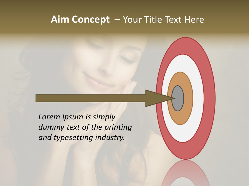 Face Brown Beautiful PowerPoint Template