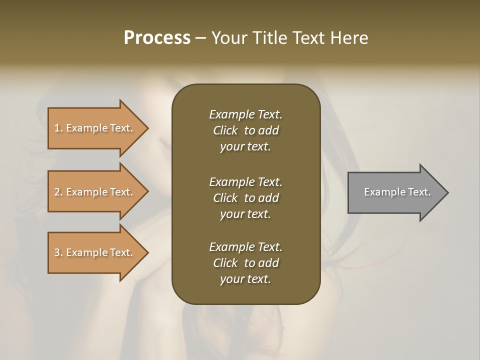 Face Brown Beautiful PowerPoint Template