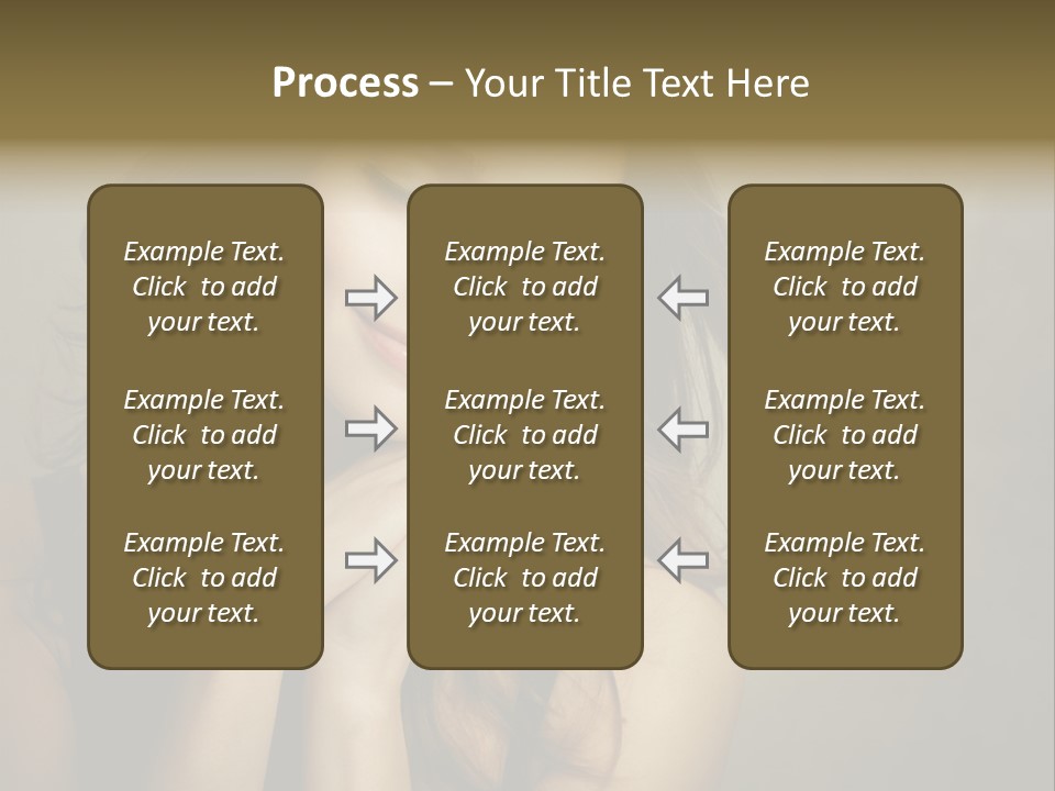 Face Brown Beautiful PowerPoint Template