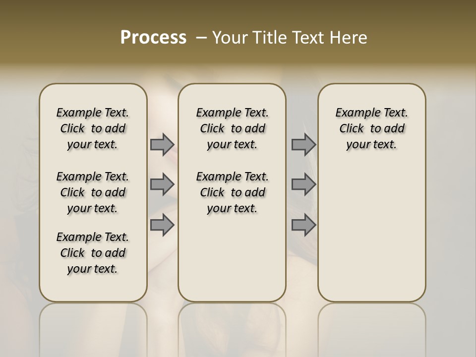 Face Brown Beautiful PowerPoint Template