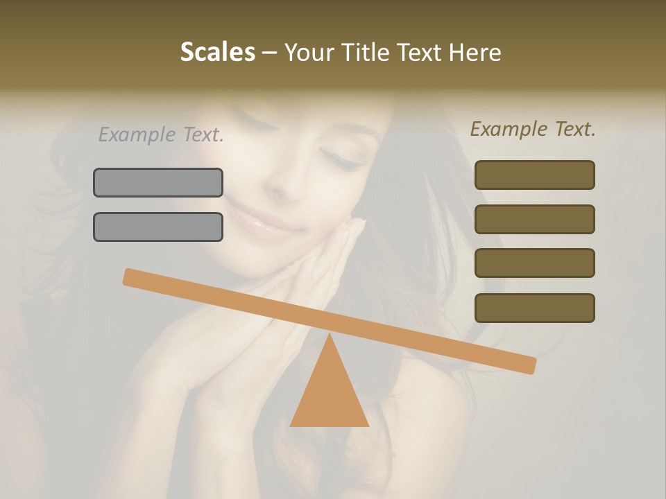 Face Brown Beautiful PowerPoint Template