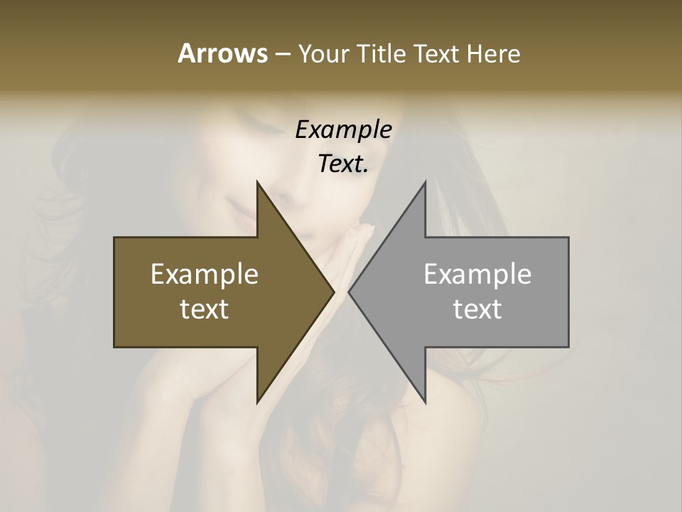 Face Brown Beautiful PowerPoint Template