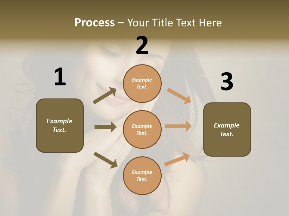 Face Brown Beautiful PowerPoint Template