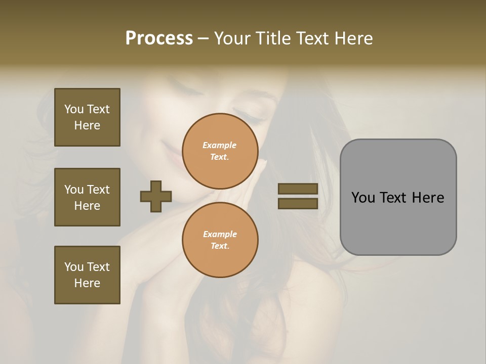 Face Brown Beautiful PowerPoint Template