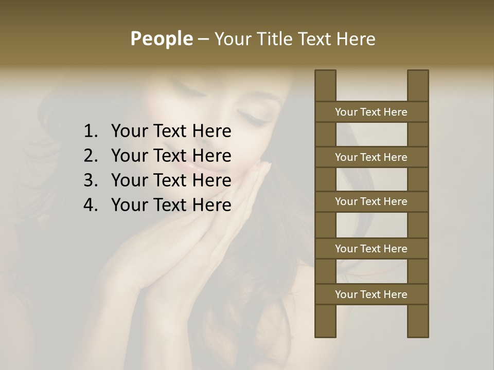 Face Brown Beautiful PowerPoint Template