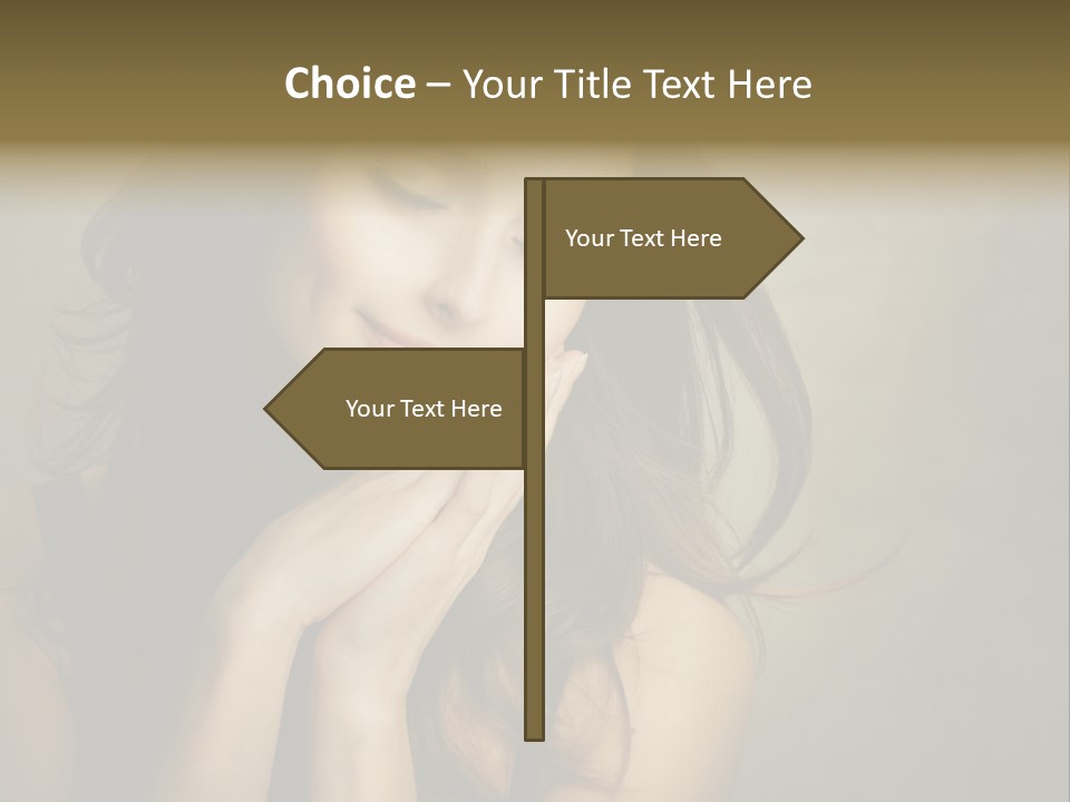 Face Brown Beautiful PowerPoint Template