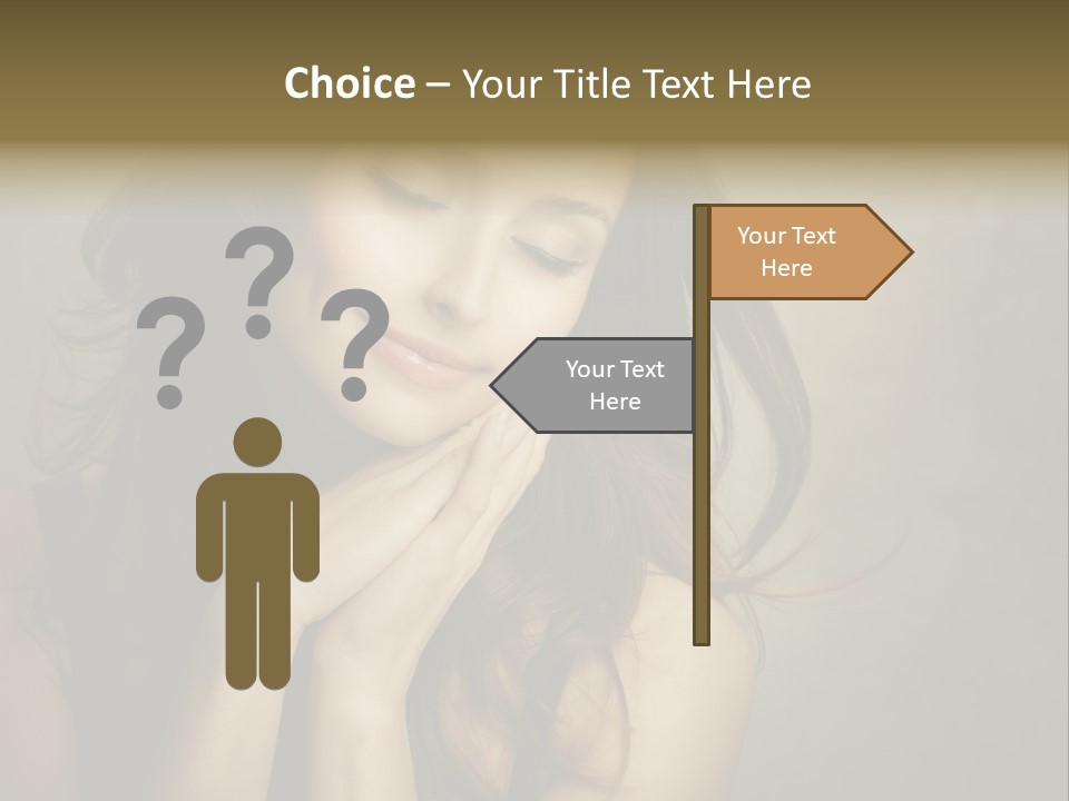 Face Brown Beautiful PowerPoint Template