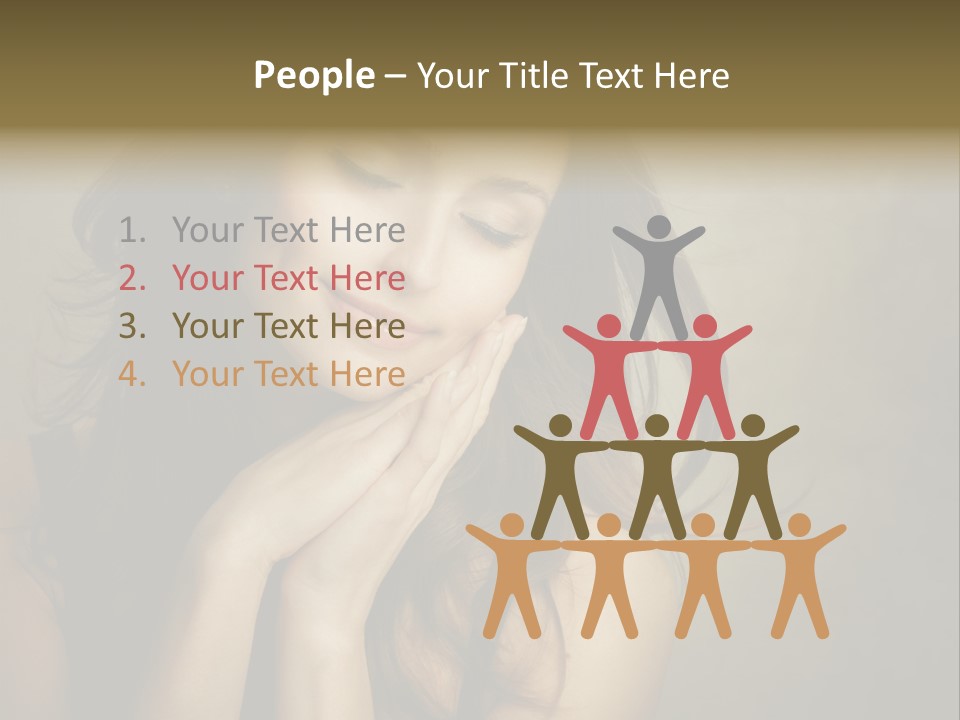 Face Brown Beautiful PowerPoint Template