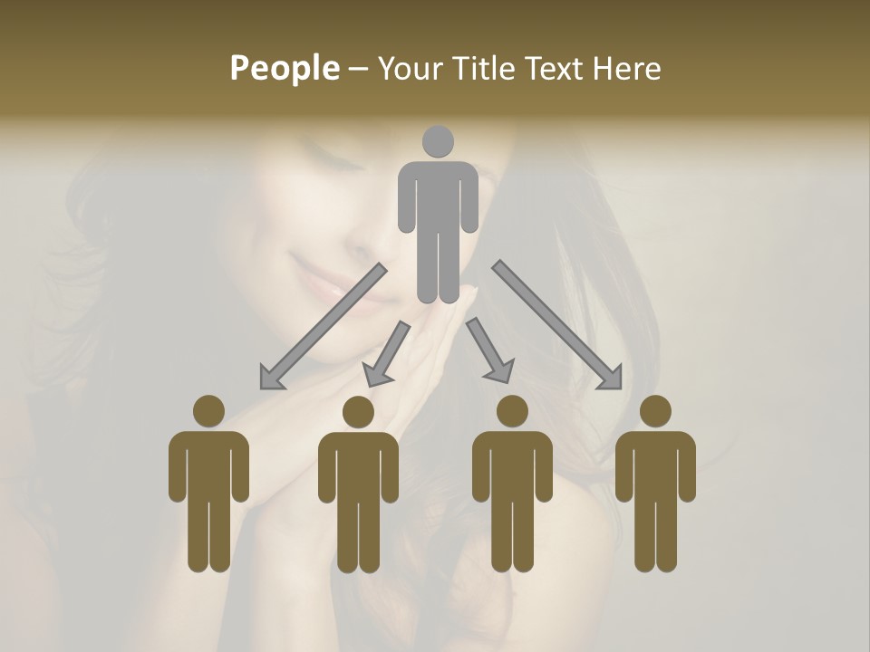 Face Brown Beautiful PowerPoint Template