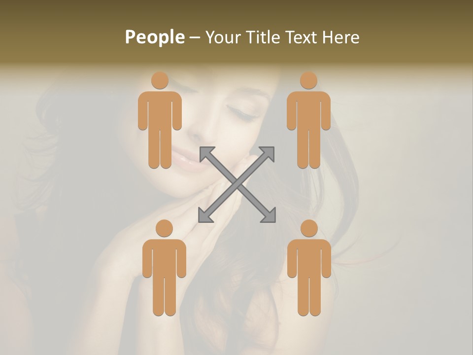 Face Brown Beautiful PowerPoint Template