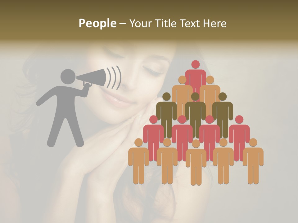 Face Brown Beautiful PowerPoint Template