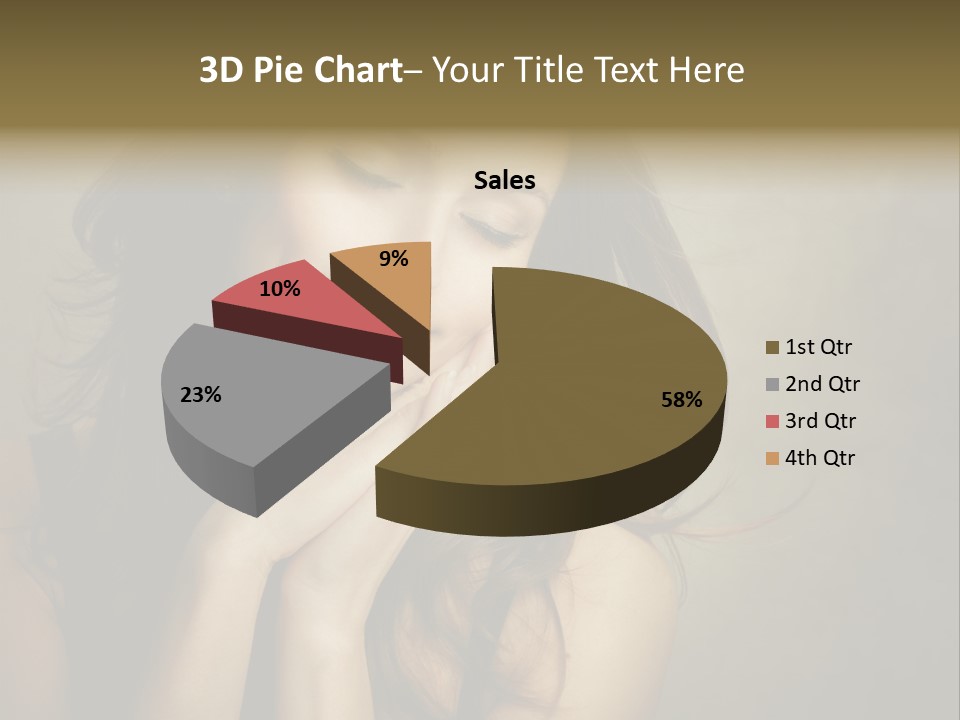 Face Brown Beautiful PowerPoint Template