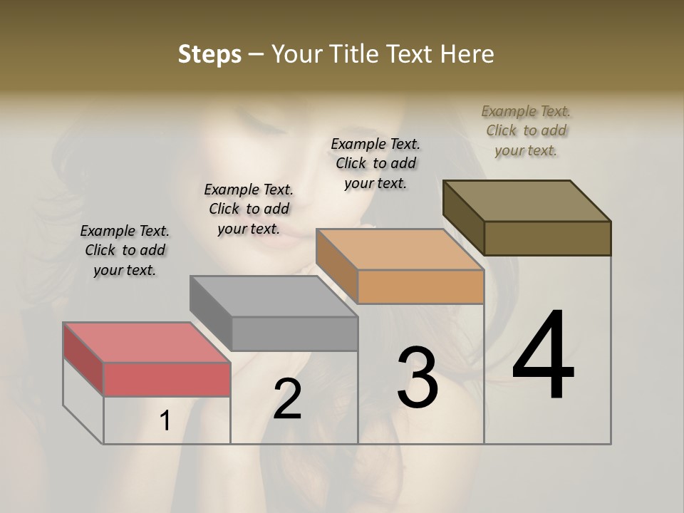 Face Brown Beautiful PowerPoint Template